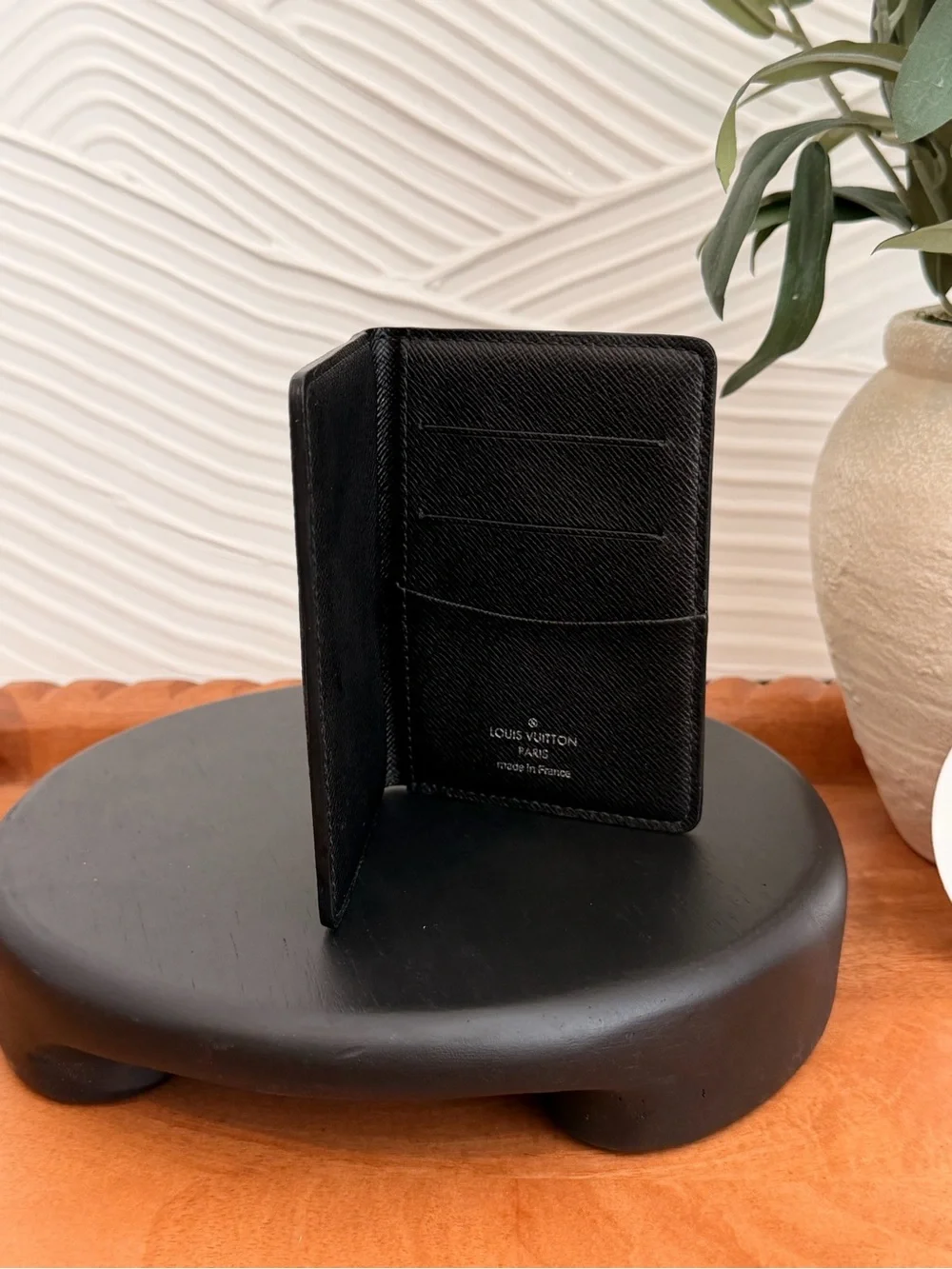 Louis Vuitton Black Checkered Card Holder